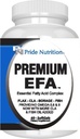 Pride Nutrition Premium EFA Omega 3 -6-9 Priedas vyrams ir moterims 5 in 1 - EPA, DHA, GLA, ALA & CLA Eteriniai riebalų rūgštys su žuvų aliejumi - Softgel piliulės