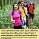 100% natūralus vitaminas C iš Acerola Cherry su Lavitol DHQ Dihydroquercetin Plus 250 mg Citrus Bioflavonoids - Vitaminas C, nėra sintetinės askorbo rūgšties ir nėra priedų - 250 mg, 60 kapsulių