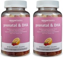 Amazonės pagrindai Prenatal & DHA Gummy, Rasberry & Lemon Flavor, 90 Count (anksčiau Solimo) (2 rinkinys)