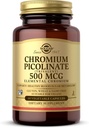 Solgar Chromium Picolinate 500 mcg - 60 Vegetable Capsules - Supports Sugar, Fat & Protein Metabolism - Non-GMO, Gluten Free, Kosher - 30 Servings