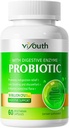 Probiotikai moterims ir vyrams - Probiotikai 50 Billion KSV 18 Trans & 5 Digestic Ferzes for Gut Health, Immune - Probiotikai Capsules Support Gas & Bloating, Natural, Non-GMO, Gluten Free, 60ct