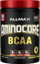 ALLMAX Nutrition AMINOCORE BCAA milteliai, 8.18 Gramas amino rūgščių, intra ir postWorcout atkūrimo gėrimai, Gluten Free, Pineapple Mango, 315 g
