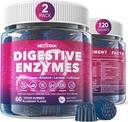 Digestic Enzymes for Women & Men Gummies w / Probiotics, Papaya, Bromelainas, imbieras - Bloating Relief & Gut Health Chewable Addition Digest Proteins Dairy Carbs Veggies Fats, Sugar Free Vegan, 120Cts