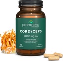 Žinomas mitybos Cordyceps priedas - Promotes Vitality - 1000 mg, 60 Count