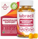 Lubracil Menopause Gummies for Women - Menopausal Supplements for Hot Flashes, Night Sweats, Mood Swings and Hormonal Balance - Daily Vitamins with Black Cohosh & Ashwagandha - 60 Gummies (Pack of 1)