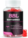 BBL Gummies for Women Butt Growth, 60 Count, Bear Shape Booty Gummies for Enhance Curvy Body, Butt Boost Vitaminas Gummies for Bigger Butt Fast, Vegan Weight Gainer Gummies