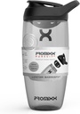 Promixx Pursuit Ball Shaker Butelis (24 oz) - Silent No- Ball Mixer, Leak- įrodymas Lid, BPA / BPS & Phthalate- Free ECOZEN - Easy- Clean Shaker Cup baltymų Shakes, Pre & Posta- Workout Smoothes