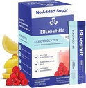 Blueshft Electrolytes - Natūralūs Electrolytes milteliai Paketai, Organinis drėkinimo paketai, Electrolyte Drinkinti Stiks be cukraus, vienos paslaugos pakuotėje - Lemon aviečių skonio, miltelių lipdukai (10 pakuotė)
