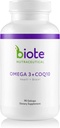 Biote Nutractics - Omega 3 + CoQ10 - Širdies + smegenų (90 gylio dangteliai)