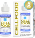 Cellfood Oxygen Boost - 1 fl oz, 5 Pack - Skysto deguonies papildas Limfy Drenage, Altitude Life, Jet Lag, Nuovargis, Galvos skausmas, Hangapes & Energy - Gluten Free, Cert. Kosher