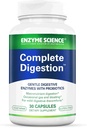 Enzyme Science Complete Digestion - Digestive enzymes for women and for men with probiotics - 3-in1 Gut Health Support for Digestion - Digestive health – Enzimas digestivas y probioticos - 30 Capsules
