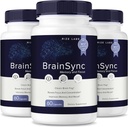 rize labs - BrainSync Capsules – Daily Focus & Clarity Formula with a Balanced Blend for Alertness and Memory Support | Easy-to-Take Pills for Everyday Use (180 Capsules)