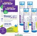 Boiron SleepCalm apie Go Miego Pagalba giliai, atsipalaiduoti, Restora naktinis miegas - Melatoninas nemokamai ir ne buveinė Formavimas - 80 Count per Tube - 4 Vamzdžiai su mėlyna Pen