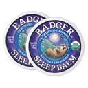 Badger Miego Balm, Ekologiškas eterinis aliejus Aromaterapija Natūralus Miego Balm suaugusiems & vaikams, Atpalaiduojantis & Kalming Lavender & Bergamot Natūralus Miego Parama, .75 oz Tin, 2-Pack
