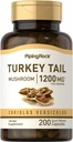 Piping Rock Turkey Tail Mushroom Capsules 1200mg Ş124; 200 Lygtys Bendrijoje 124; Coriolus Versicolor Bendrijoje 124; Žolinių ekstraktas priedas Bendrijoje 124; ne GMO, Gluten nemokamai