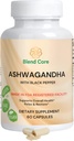 Ashwagandha su Black Pepper Ashwagandha papildai - 60 Count Pure Ashwagandha Capsules for Immune Support, Energy Boost - Non- GMO Vegan Friendly Ashwagandha Complex