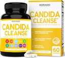 Candida Cleanse Detox (60 Count) Advanced 11- in-1 Formulė už augimo gydymas Candida Killer kompleksas vyrams ir moterims - Trečioji šalis išbandyta - Pagaminta JAV