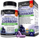 BioSchwartz Elderberry Capsules 60 Count + Probiotic 40 Billion KSV 60 Count Bundle