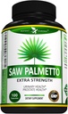 Potent Garden Saw Palmetto 500 mg - Prostate Supplements for Men - Supports Healthy Urination Frequency & Flow - Non GMO, 100 Saw Palmetto Capsules