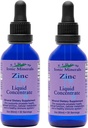 Eidon Ionic Minerals Liquid Zinc Concentrate - Ionic Zinc Supplement Drops for Adults and Kids, Support Immune System, Hair and Skin, Liver and Kidney Health - 2 oz, 2 Pack