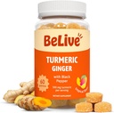 BeLive Turmeric Curcumin with Black Pepper & Ginger - 500 mg of Turmeric and Ginger Supplement for Immune Support, Healthy Skin, and Mobility - Tropical Flavor | 60 Count