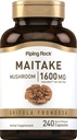 Pipecing Rock Maitake grybų ekstraktas - 124; 1600mg - 124; 240 kapsulių - 124; žolelių priedas - 124; ne GMO, Gluten - nemokamai