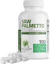 Bronson Saw Palmetto Extra stiprumo Palaiko sveiką provalstybės funkciją & Šlapimo sveikatos parama - Ne GMO, 100 vegetariškų kapsulių
