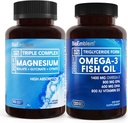 Biologinė problema Trigubas magnio kompleksas ir Bioemia Omega-3 žuvų taukai 2000mg
