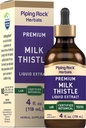 Piping Rock Milk Thistle Extract Liquid Drops Bendrijoje 124; 4 Fl Oz 124; Herb Tincture Addition,