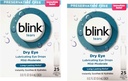 Blink Tears Konservantas Nemokamai Tepamojantys Akių lašai, Greitas ir Ilgas Liepsnos Palaikymas sausoms akims, 25 Sterilus Single Naudokite buteliukai, 0,01 FL OZ (0,4 ml) Kiekvienas (Pakuotė 2)