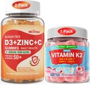 Baltymai: Vitaminas C + D3 + cinko vatos suaugusiems 50 + ir vitamino K2 vatos