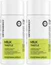 OxyEnergy Silymarin Milk Thistle 300 mg ekstraktas su vitaminu C, Inositol & Pueraria, kepenų Detox & remonto parama, antioksidantas Palaikymas, 90 kapsulių, pakuotėje iš 2