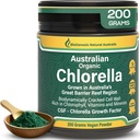 Biogenesis Organic Chlorella Mill - 200g ® 124; Australian Grown ® 124; BioDynamic Cracked Clear Wall ® 124; Rich in Chlorofill, Vitaminai & mineralai ® 124; Palaiko Energetika & Imunitetas ® 124; Vegan Mill