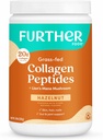 Further Food Hazelnut Collagen Peptides Powder with Lion’s Mane Mushroom, Grass-Fed Hydrolyzed Type 1 & 3 Protein, Gut Health + Joint, Hair, Skin, Nails, Paleo Keto Sugar-Free 9.88 oz