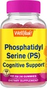 WellYeah Phosphatidylserine Gummies (150mg) Phosphatidylserine Supplement | Cognitive Support | Raspberry Flavor | Gluten Free, Non GMO | 60 Count