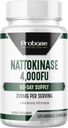 Probase Nutrition Nattokinazine Addition 4 000 FU Servings, 120 Capsules (išvesta iš japonų Natto) Sisteminiai fermentai širdies ir kraujagyslių ir kraujotakos paramos