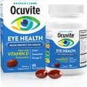 Ocuvite Eye Health, Lutein & Zeaksantino papildas, Eye Vitaminą su antioksidantu Vitaminu D, C, E & Omega-3, Padeda apsaugoti akių sveikatą, 30 Softgels