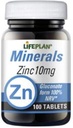 Lifeplan 10mg Zinc Gluconate Elemental - Pack of 100 Tablets