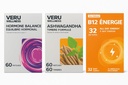 Veru Wellness Hormonal Balance for Women Compete Bundle - Myo-Inositol & D-Chiro, Ashwagandha, Energy - PMS, Mensural, Mood - Stress and Energy (2 Month)