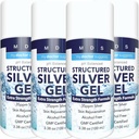 Colloidal Silver Gel Extra Strength - 35ppm Activated Colloidal Silver Gel for Maximum Potency - Made in USA - Structured Formula in a Convenient 4 Pack