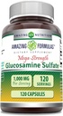 Nuostabi formulė Gliukozamino sulfatas 1000 mg Kapsules Addition, ® 124; Non-GMO, ® 124; Gluten Free 124; Pagaminta JAV (Unflavored)