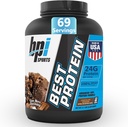BPI Sportas Geriausias baltymų - 100% Išrūgų baltymų milteliai - Raumenų augimas, Atstatymas, Maisto pakeitimas - Nėra piltuvai, Gluten Free - Geriausias baltymų milteliai vyrams ir moterims 124; Šokoladas Brownie - 5.1 Svarai