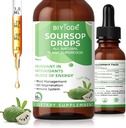 Soursop Graviola Liquid Drops: 1800mg Premium Antioxidant Support for Immune Health Digestion Relaxation Sleep Vegan Gluten Free Sugar Free 1 Fl Oz 30 Day Supply