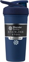 BlenderButelis Sportas Izoliuotas Nerūdijančio plieno Shaker Butelis su vielos Whisk, 24 -Ounce, Laivynas - baltymų Shakes & Hidration sportininkų & Fitness Entusiasts, Lengvas maišymas, Laikosi gėrimų Šaltas, Lockable Lid