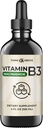 Liquid Vitamin B3 (as Niacinamide) Supplement - Non Flush Form of Niacin - Fast Absorption -Convenient Niacin Drops for Women and Men - 4 oz (120ml)