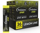 Pedilyte Sport Electrolyte Mills, Greita hidratacija su 5 Key Electrolytes raumenų paramos prieš, metu, ir po pratimų, Lemon Lime, 0,49- oz Packets (36 Count)
