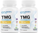 Puregen Labs TMG 750 mg - Trimetilglicino priedas - Non-GMO, NO gluten ir Dairy ® 124; Pagaminta JAV - 2 Pack ® 124; Iš viso 120 vegetariškų kapsulių