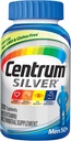 Centrum Silver Multivitaminas vyrams 50 plius, Multimineralinis papildas, vitaminas D3, bivitaminai ir cinkas, Gluten Free, Non GMO Ingredientai, Palaiko atmintį ir kognicija vyresnio amžiaus suaugusiems - 200 Ct