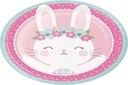 Creative Converting Party Supples, Bunny Party Paper Plokštelės, lėkštės vakarienė, Multicolor, 8.75 ", 8ct