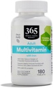 365 pagal visą maisto produktų rinką, Suaugusieji Multivitaminų su geležimi, 17 Eteriniai vitaminai ir mineralai, 180 tablečių